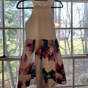 Just me- floral skater dress